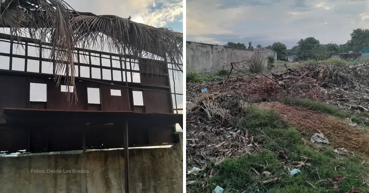 Estadio de Río Cauto, en la provincia de Granma en mal estado