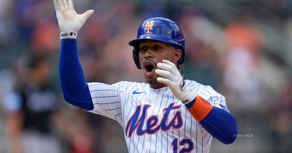 Francisco Lindor celebrando con New York Mets