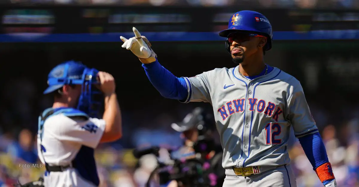 Francisco Lindor celebrando con New York Mets