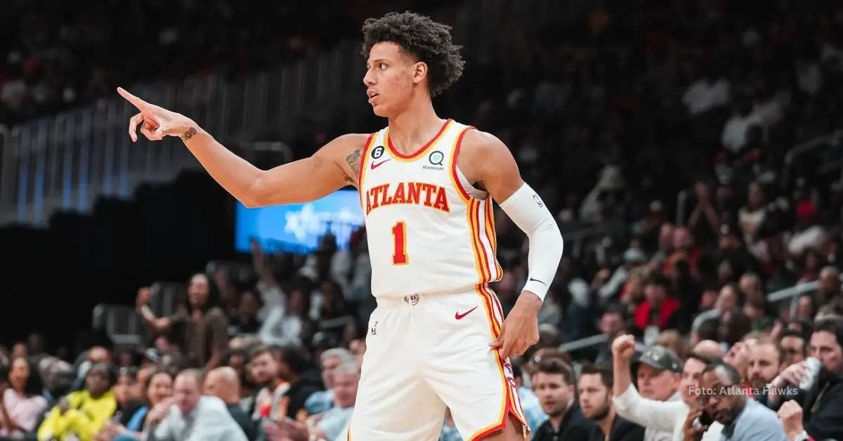 Jalen Johnson en un juego de NBA