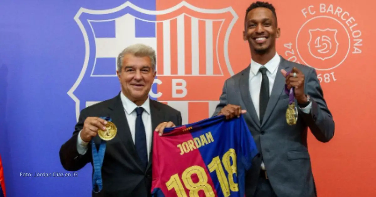 Jordan Díaz galardonado por la organización del FC Barcelona