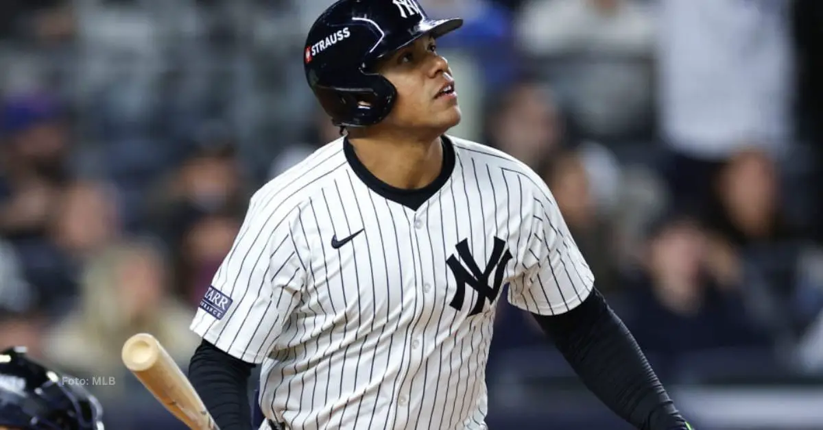 Juan Soto en un juego con New York Yankees