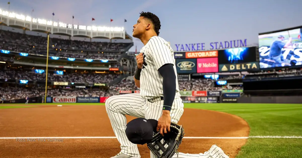 Juan Soto en la casa de New York Yankees