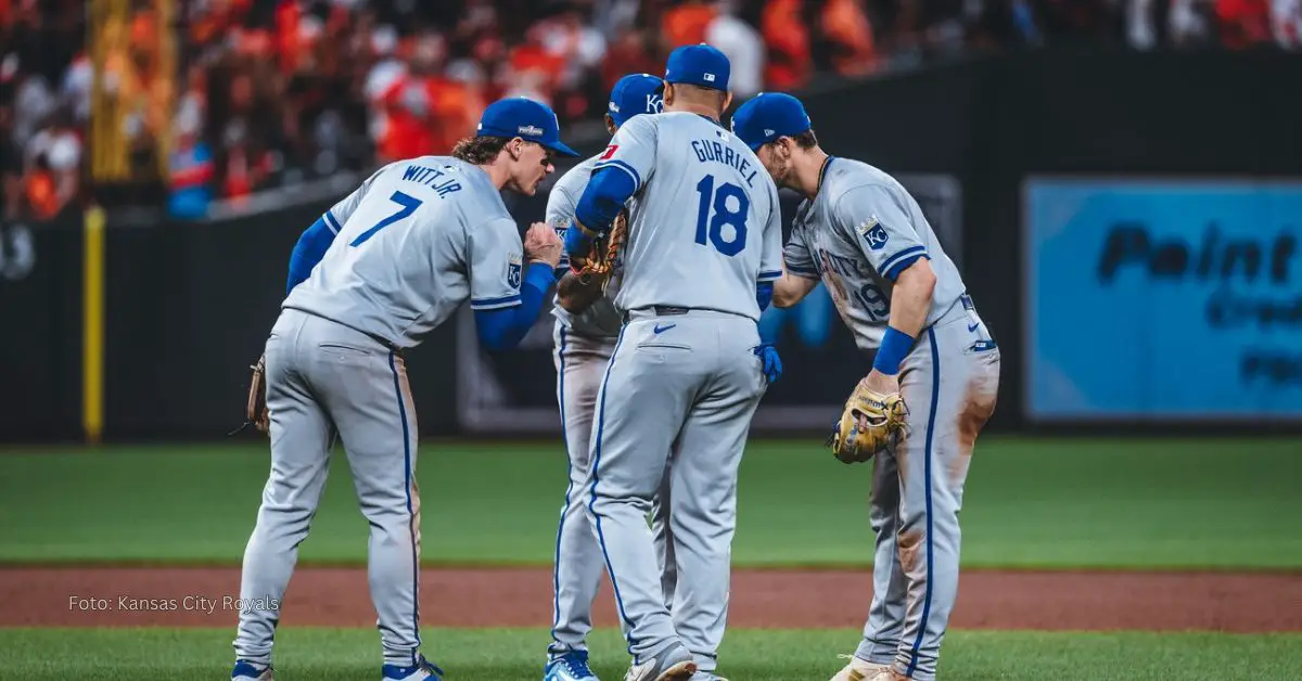 Kansas City Royals en medio de una celebración