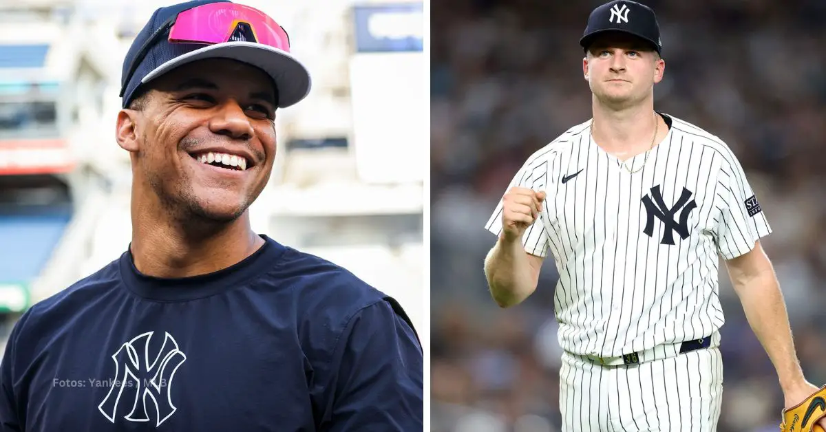 Juan Soto y Clarke Schmidt con New York Yankees