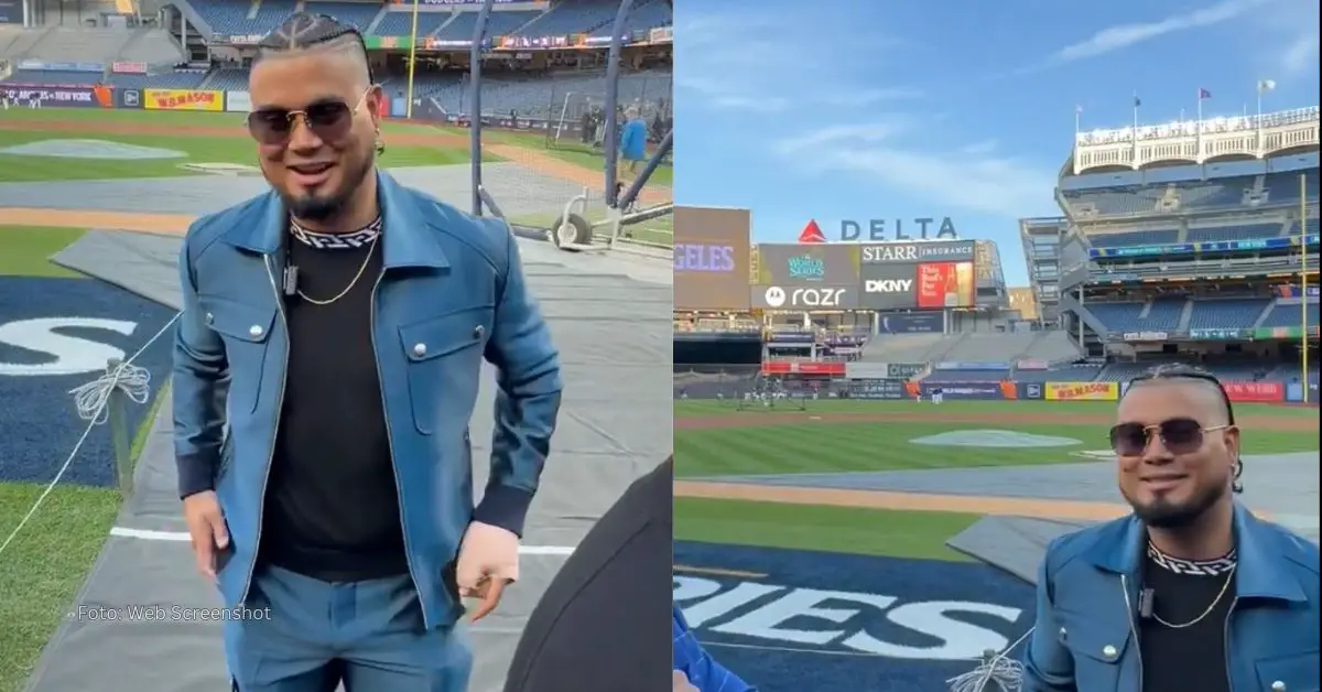 Luis Arráez en Yankee Stadium