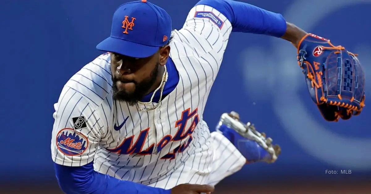 Luis Severino lanzando con New York Mets