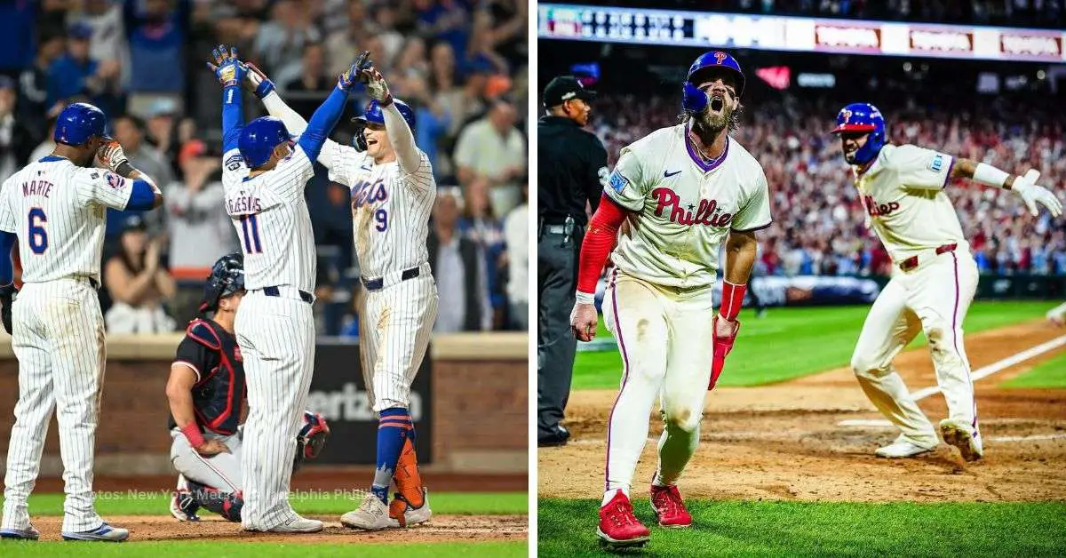 José Iglesias, Starling Marte y Brandon Ninmo con New York Mets y Bryce Harper y Nick Castellanos con Philadelphia Phillies