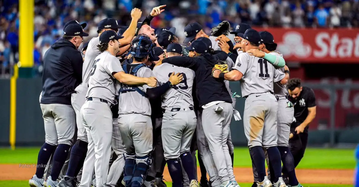 New York Yankees celebrando una victoria