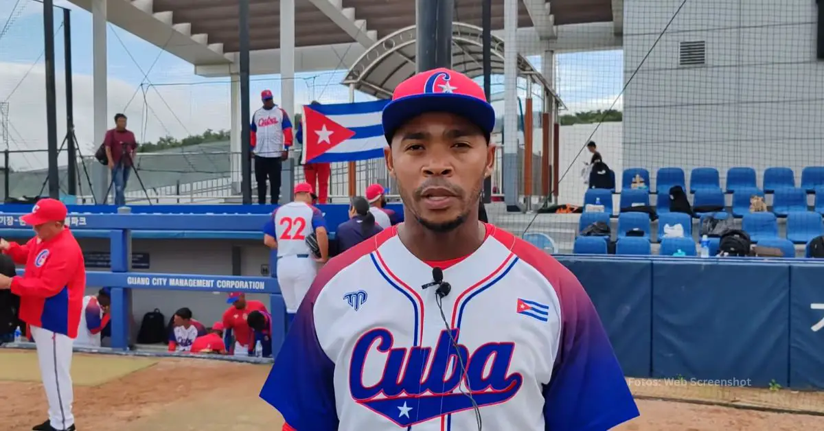 Rafael Viñales en entrevista tras victoria del equipo Cuba