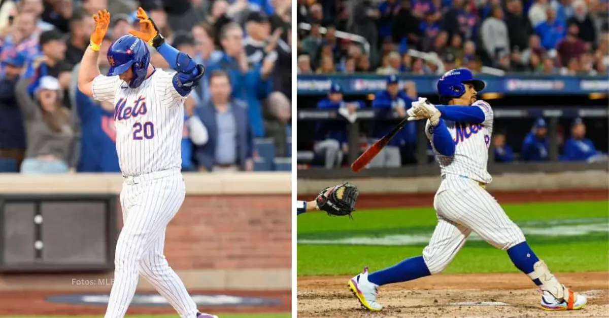 Pete Alonso y Francisco Lindor con New York Mets