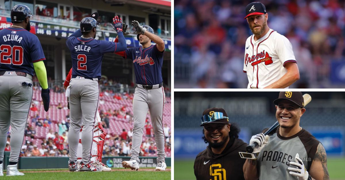 Marcell Ozuna, Jorge Soler, Matt Olson y Chris Sale con Atlanta Braves y Luis Arraez y Manny Machado con San Diego Padres