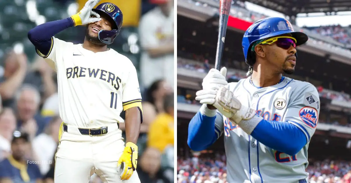 Jackson Chourio con Milwaukee Brewers y Francisco Lindor con New York Mets