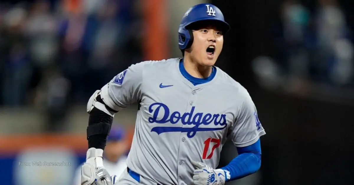 Shohei Ohtani celebrando con Dodgers