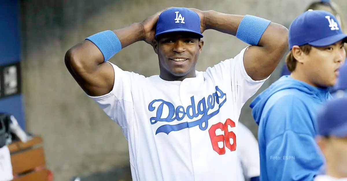 Yasiel Puig en su etapa con Dodgers