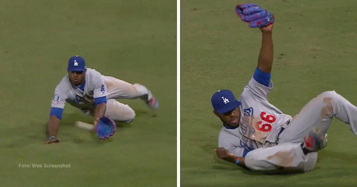 Yasiel Puig con Los Angeles Dodgers