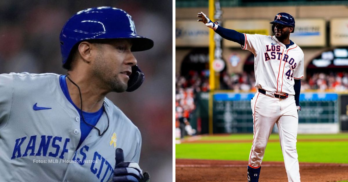 Yuli Gurriel con Kansas City Royals y Yordan Alvarez con Houston Astros