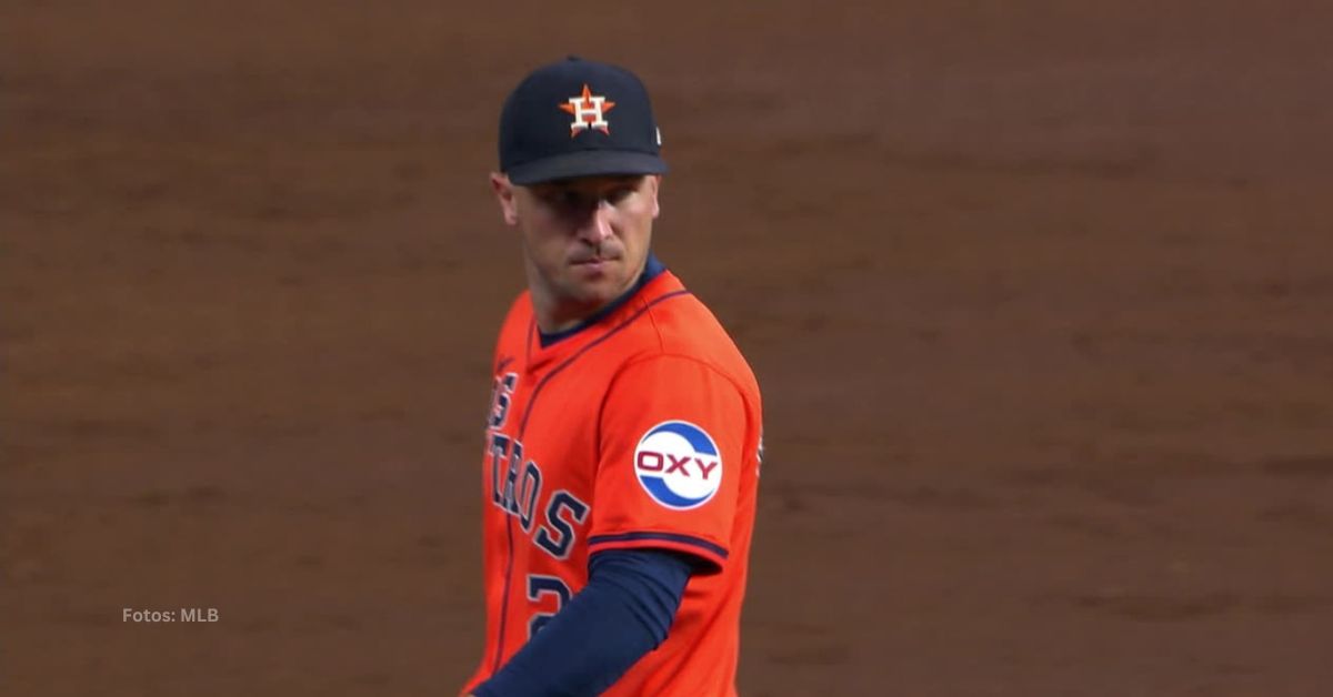 Alex Bregman en un juego con Houston Astros