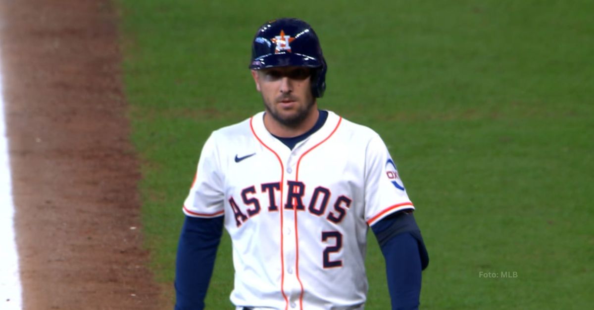 Alex Bregman con el uniforme de Houston Astros