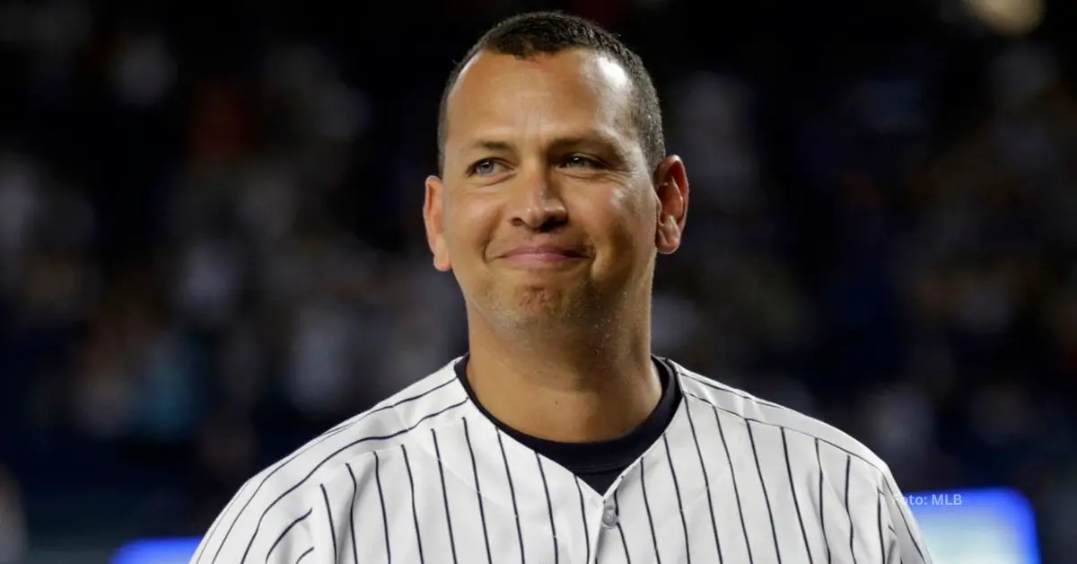 Alex Rodríguez con el uniforme de New York Yankees