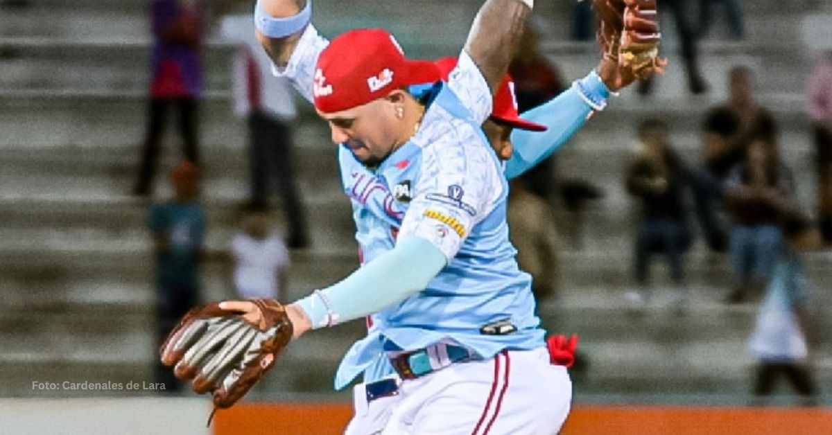 Luisangel Acuña con Cardenales de Lara