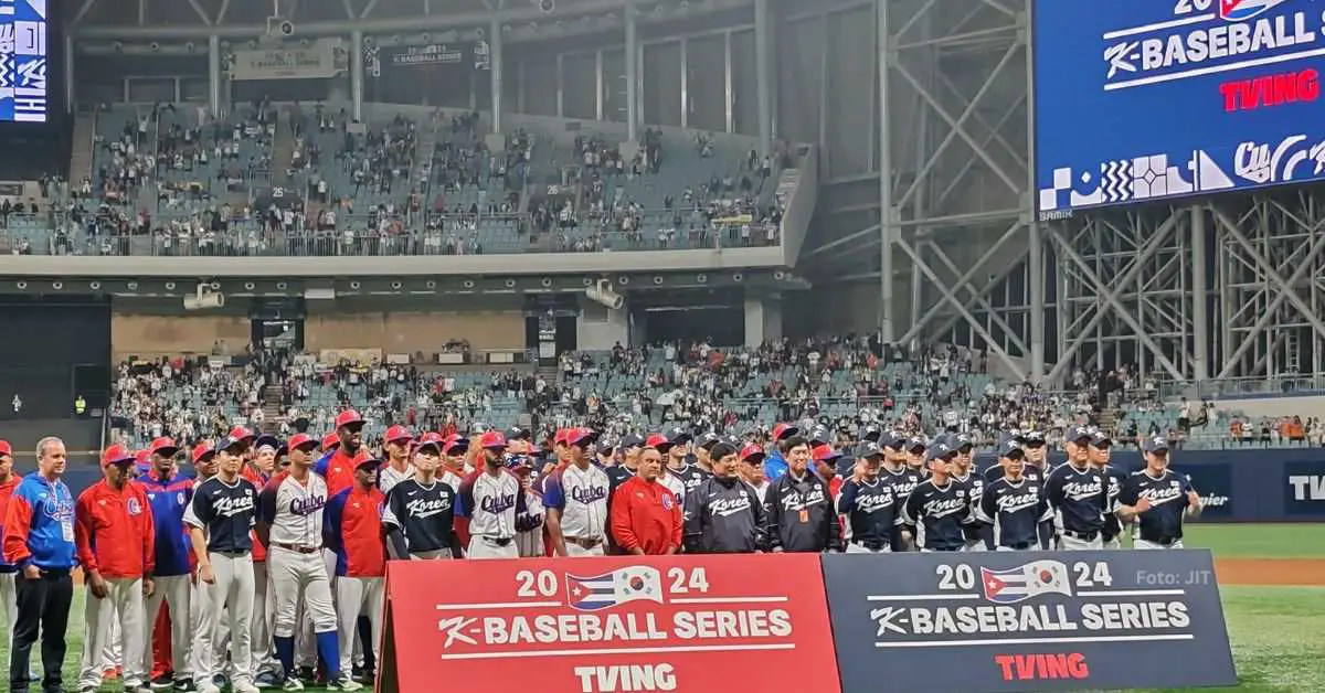 Equipo Cuba y de Corea del Sur