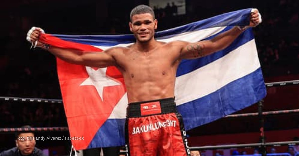 Boxeador cubano Erislandy Álvarez