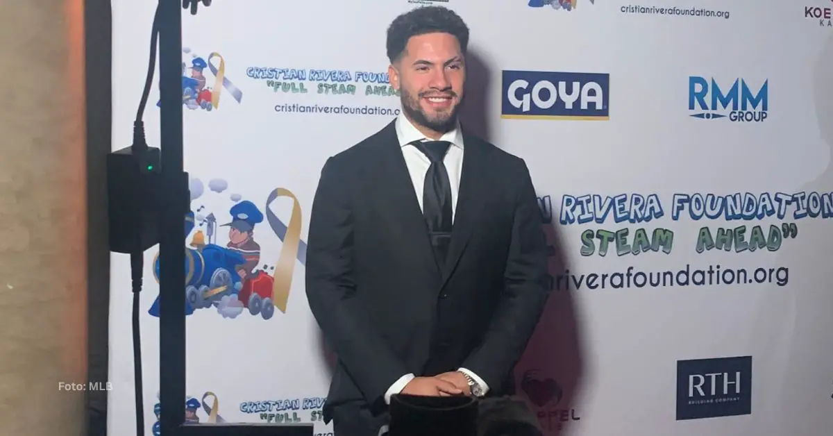 Gleyber Torres en la 15ta Gala Anual de Celebridades de la Fundación Christian Rivera