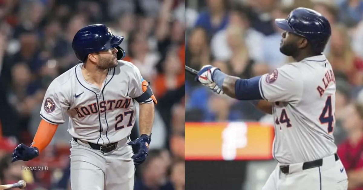 José Altuve y Yordan Álvarez de Houston Astros