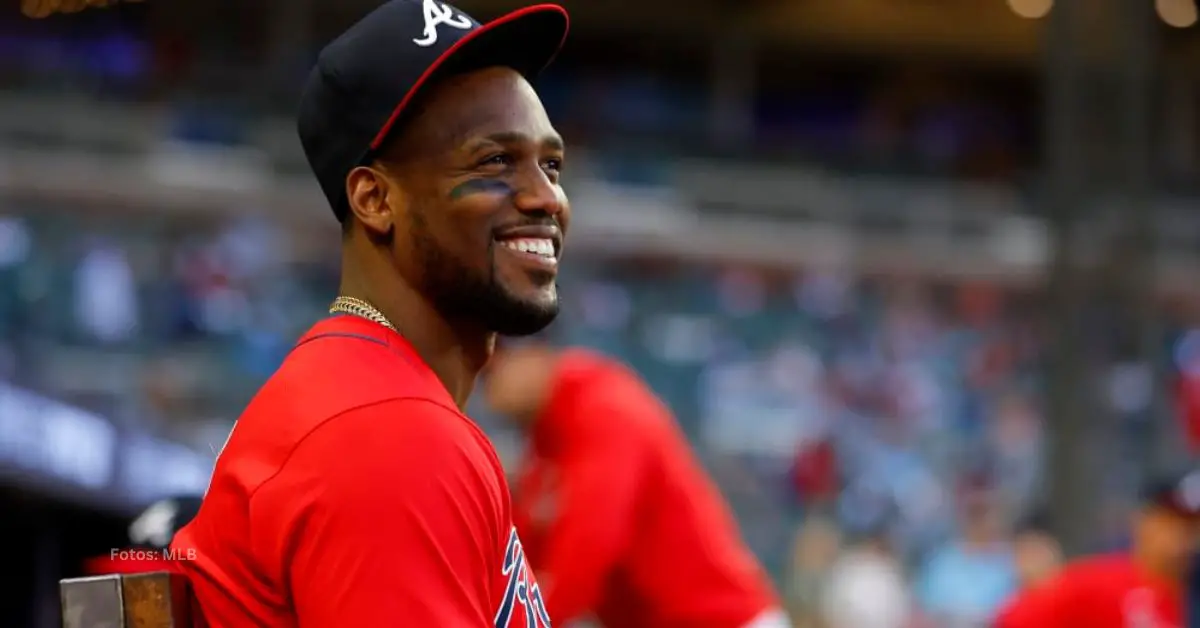 Jorge Soler con el uniforme de Atlanta Braves