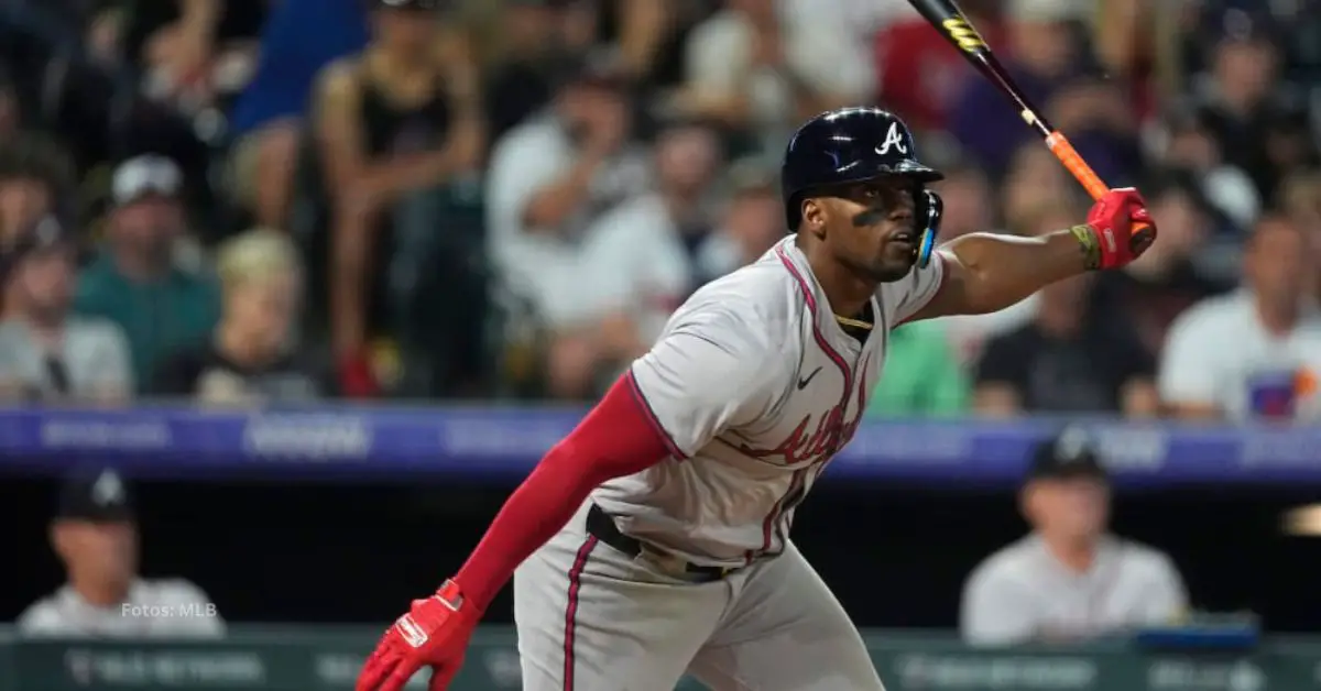 Jorge Soler bateando con Atlanta Braves