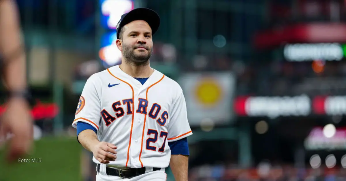 Jose Altuve con el uniforme de Houston Astros