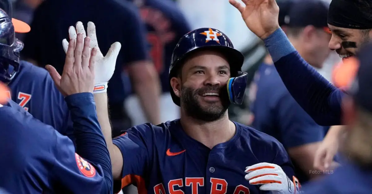 Jose Altuve en el duguot de Houston Astros