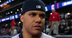 Juan Soto en una entrevista luego de un juego con New York Yankees. Agencia Libre MLB