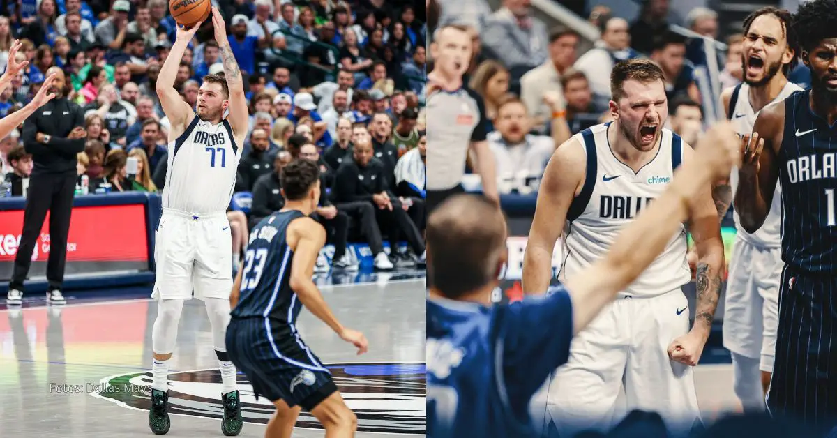 Luka Doncic triple con Dallas Mavericks