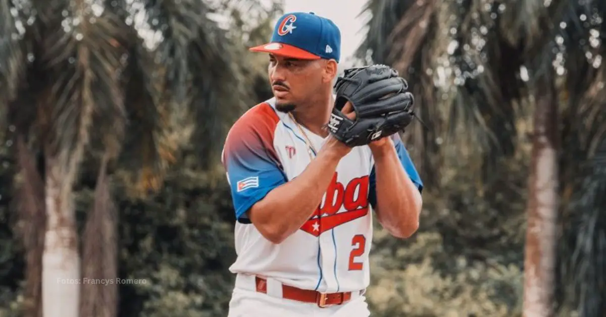 El pitcher cubano Naykel Cruz (25) tuvo un showcase ayer en la República Dominicana ante más de 20 organizaciones de MLB