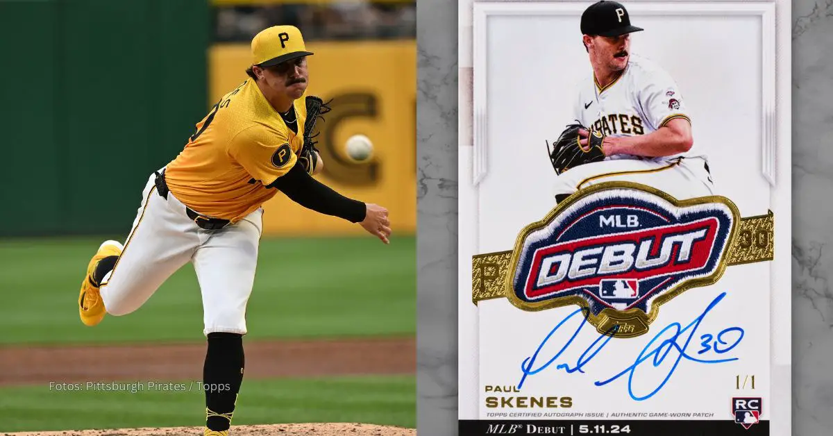 Paul Skenes con el uniforme de Pittsburgh Pirates