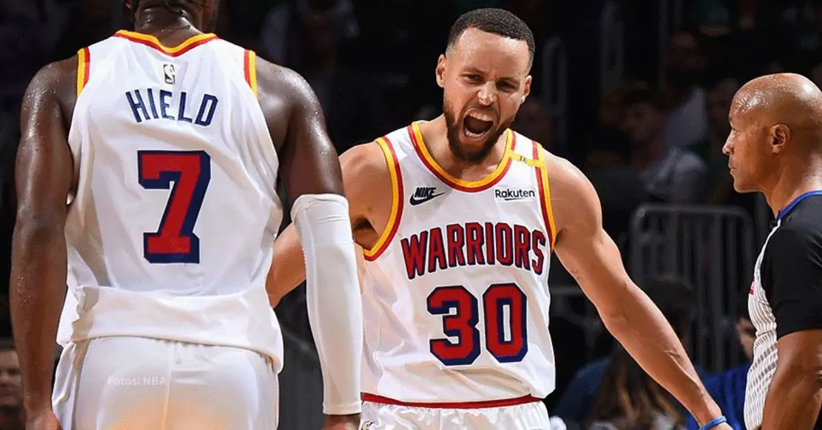 Stephen Curry con Buddy Hield