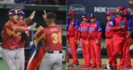 Jugadores de Venezuela y cuerpo técnico del equipo Cuba