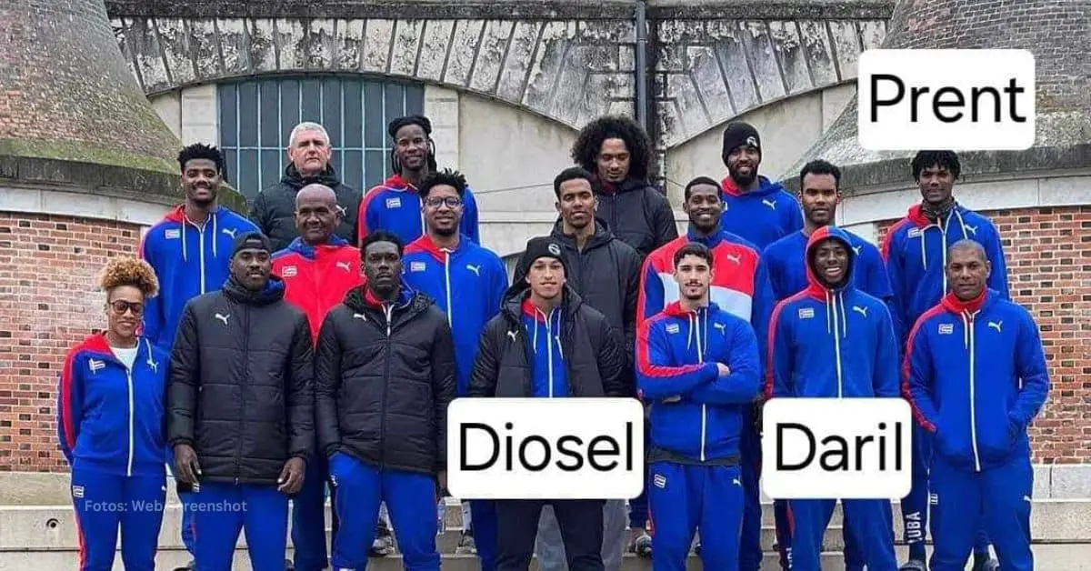 Foto grupal del equipo Cuba en Francia