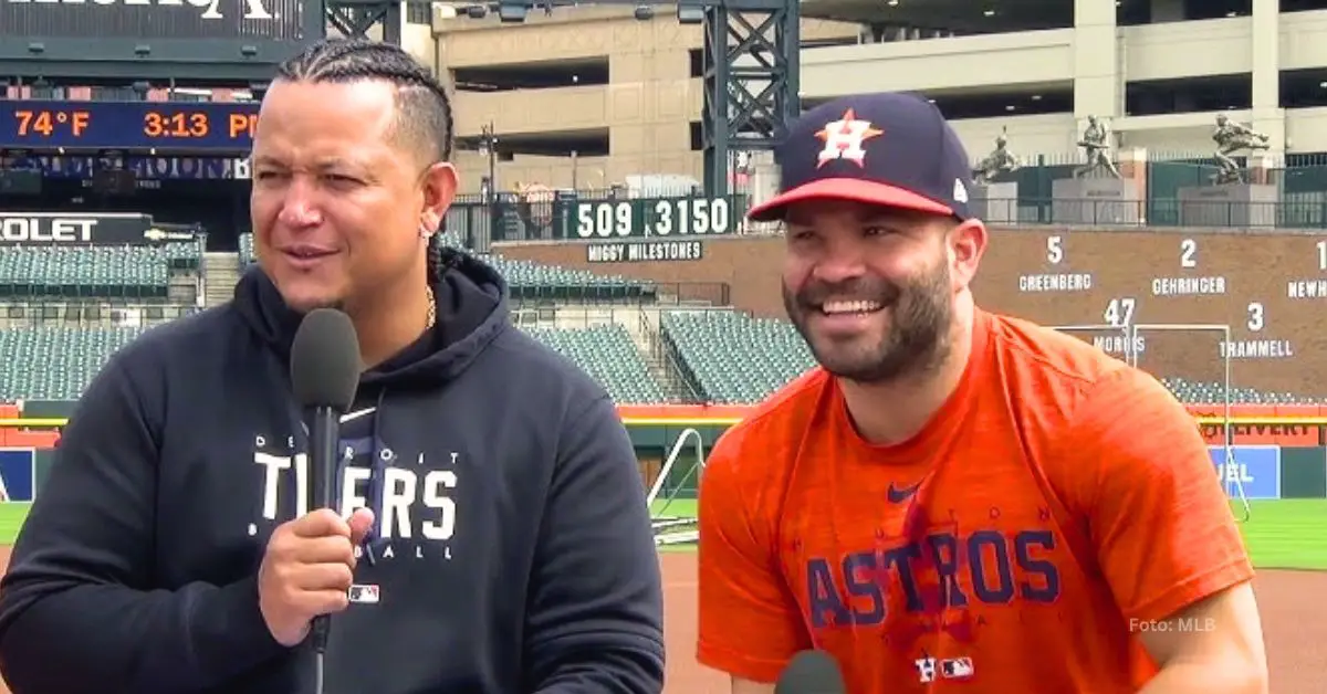 Jose Altuve y Miguel Cabrera en Las Mayores