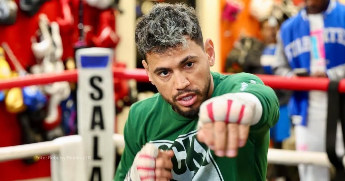 Robeisy Ramírez entrenando