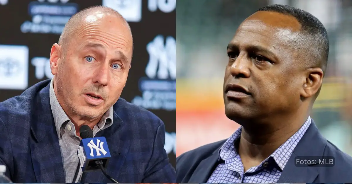 Brian Cashman y Dana Brown