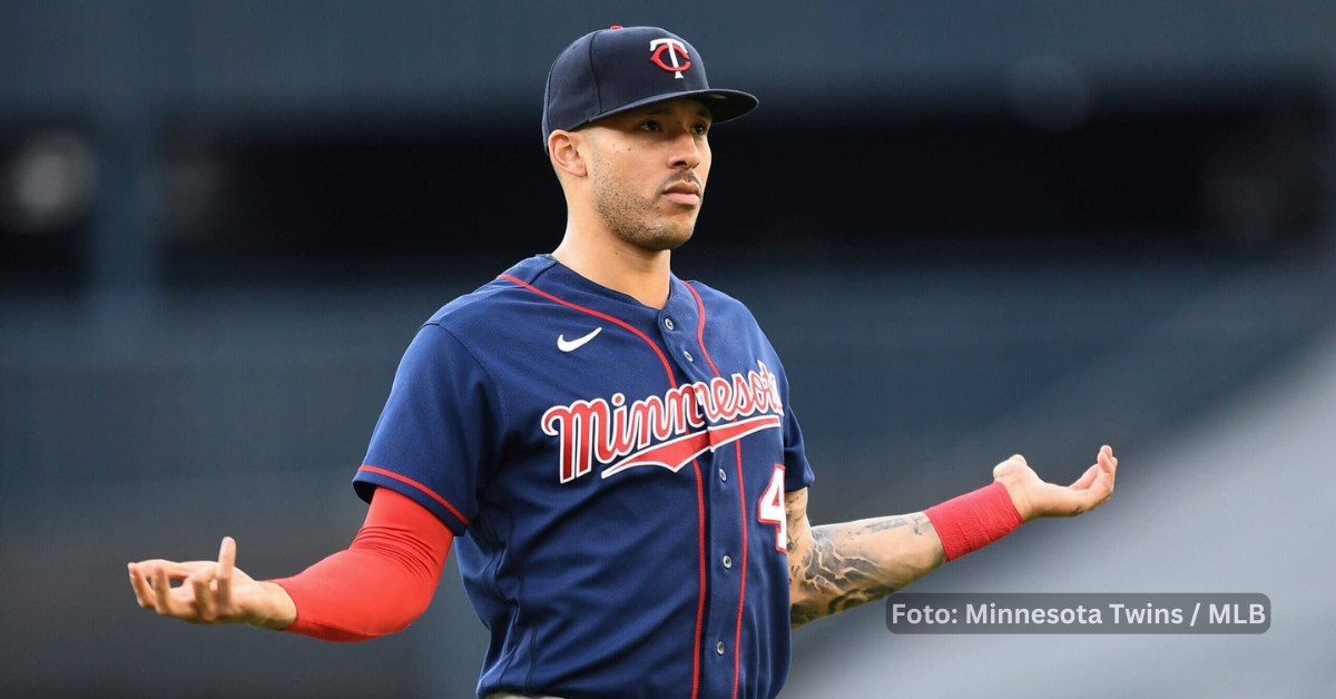 Carlos Correa en señal de duda con de Minnesota Twins