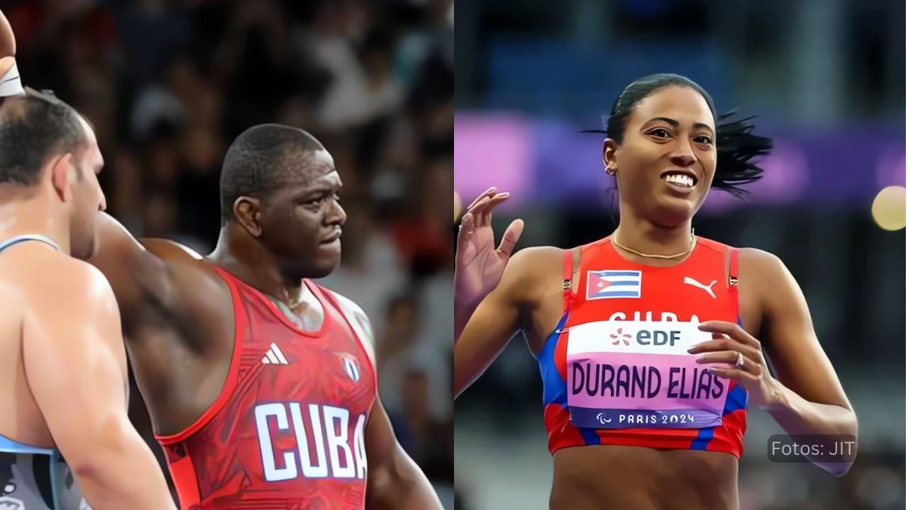 Deportistas cubanos Mijain Lopez y Omara Durand