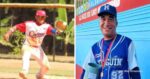 Pelotero cubano sub 15 junto al manager del equipo cuba