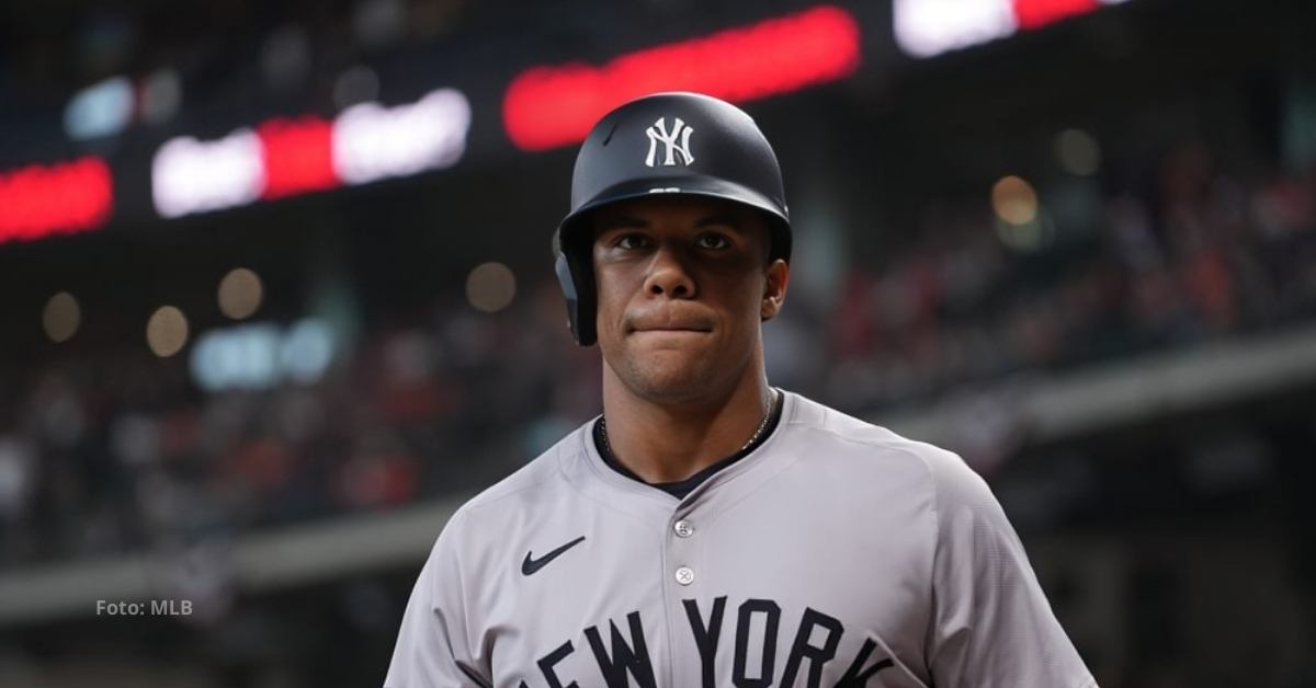 Juan Soto camino al duguot de New York Yankees