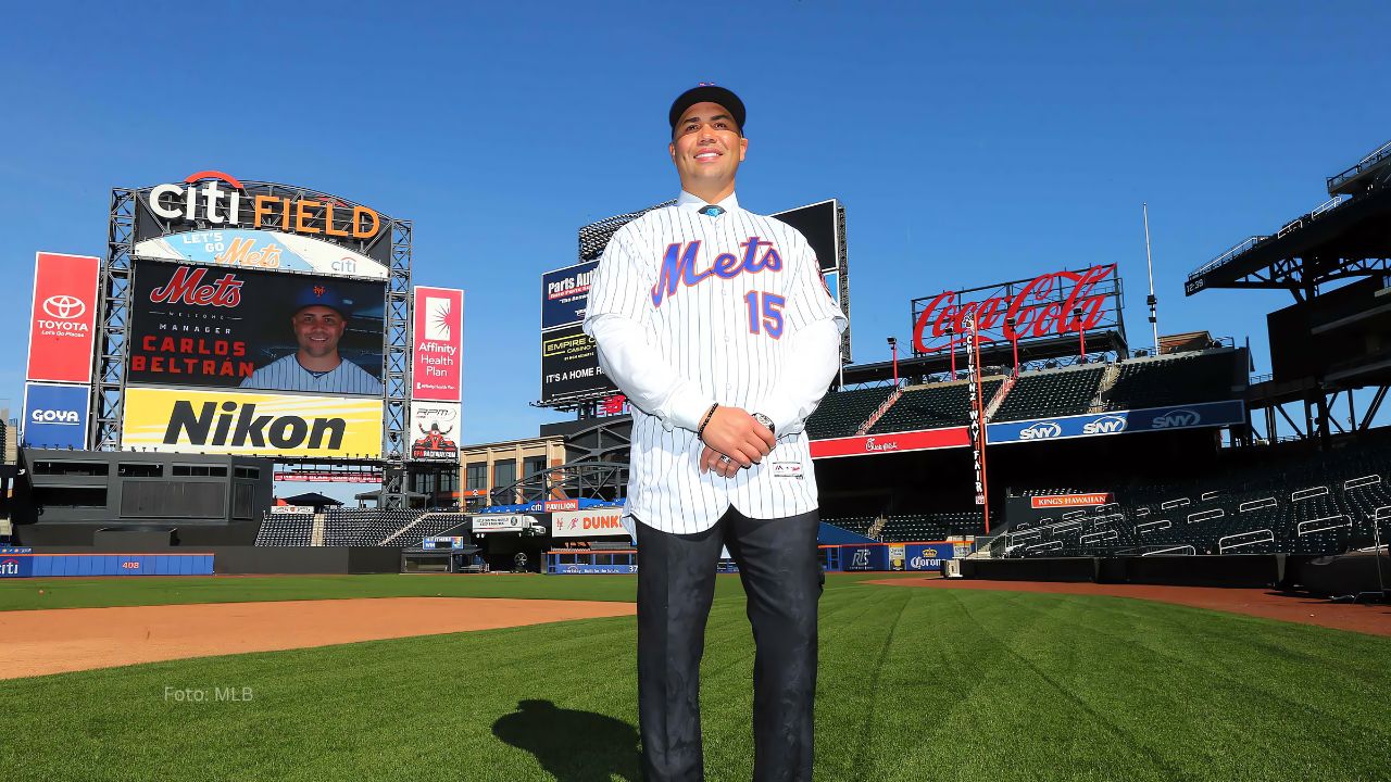 Carlos Beltrán en el Citi Field