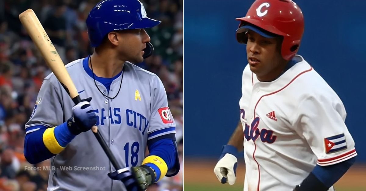 Yuli Gurriel con Kansas City Royals y Michel Enríquez