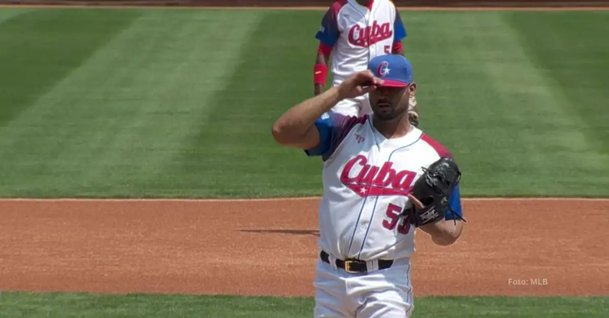 Elian Leyva en el Clásico Mundial de Beisbol 2023.